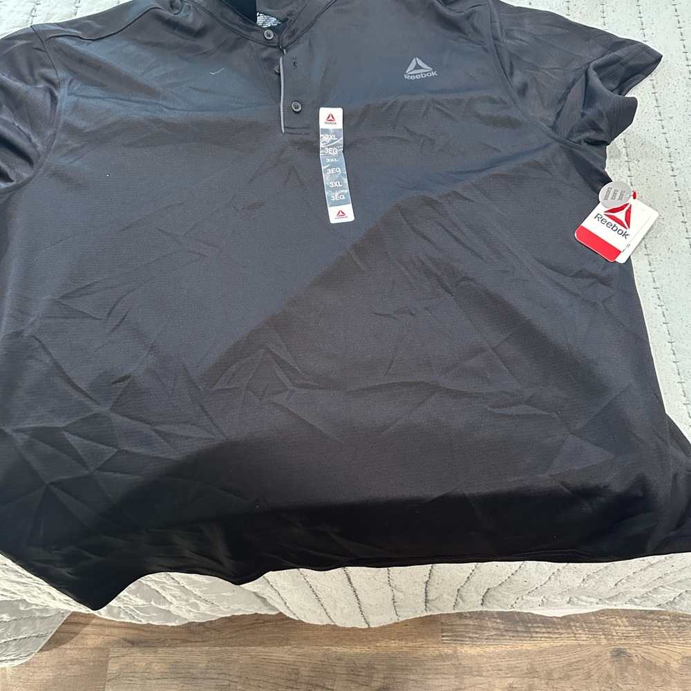 Reebok Men's Charcoal Polo Shirt